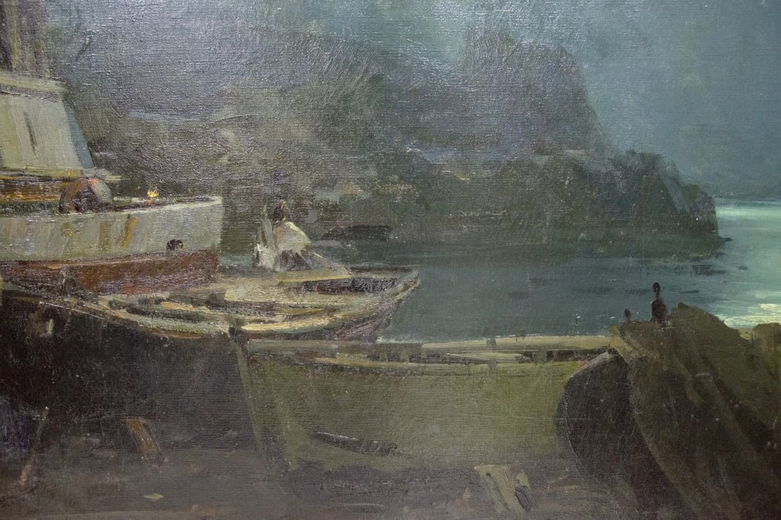 Oil painting Night landscape Zakharov Fedor Zakharovich - 4