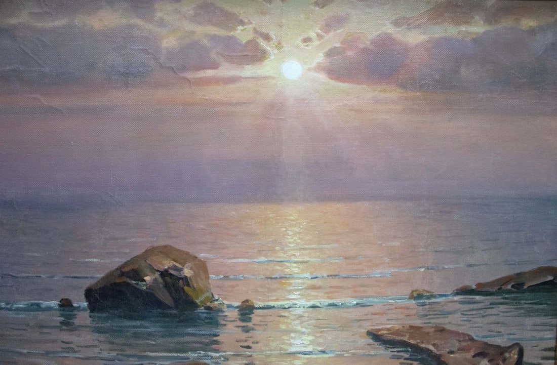Oil painting Sunset at sea Sevets Victor Stepanovich - 2
