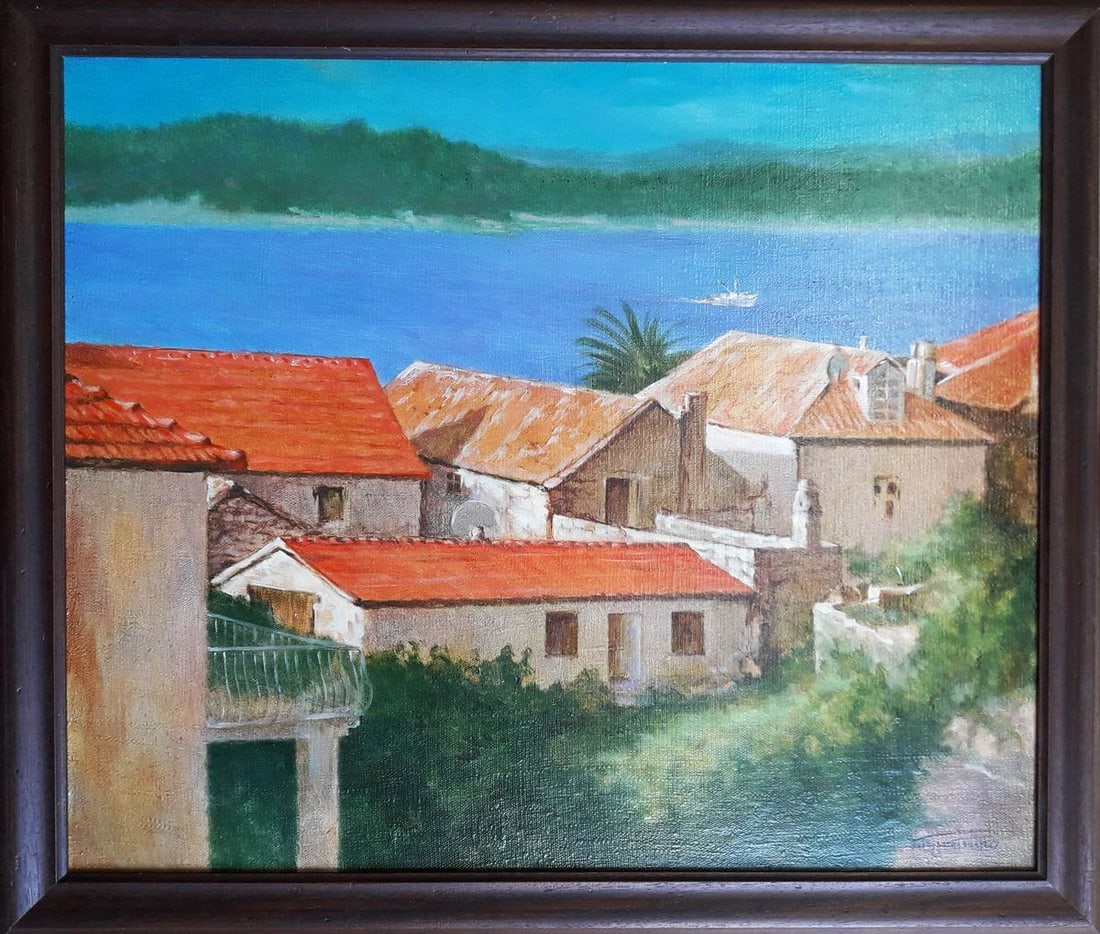 Oil painting Orebic (Croatia) Korkishko Vasily (1 of 6)