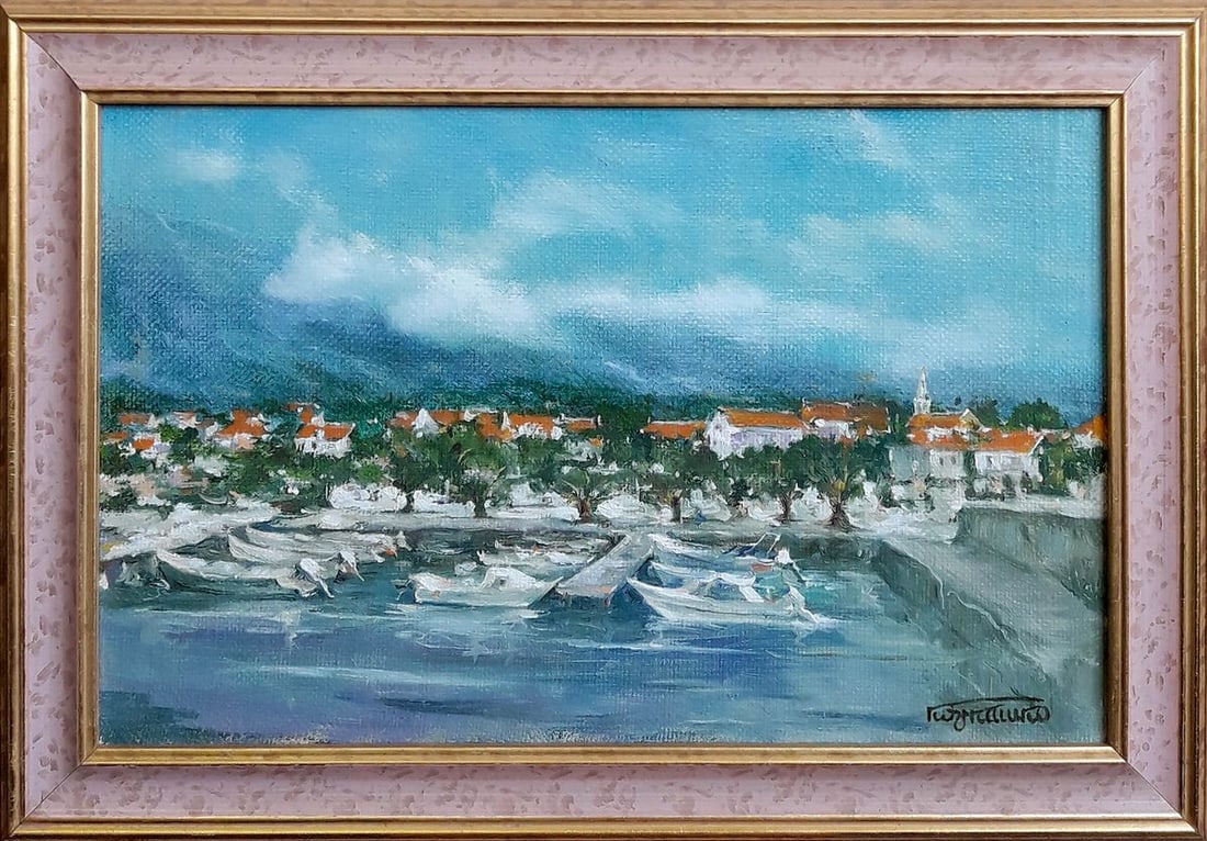 Oil painting Orebic (Croatia) Korkishko Vasily (1 of 6)