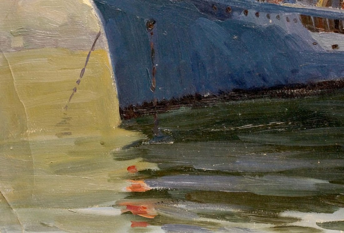 Oil painting Departure Kolomoitsev Petr Mikhailovich - 2