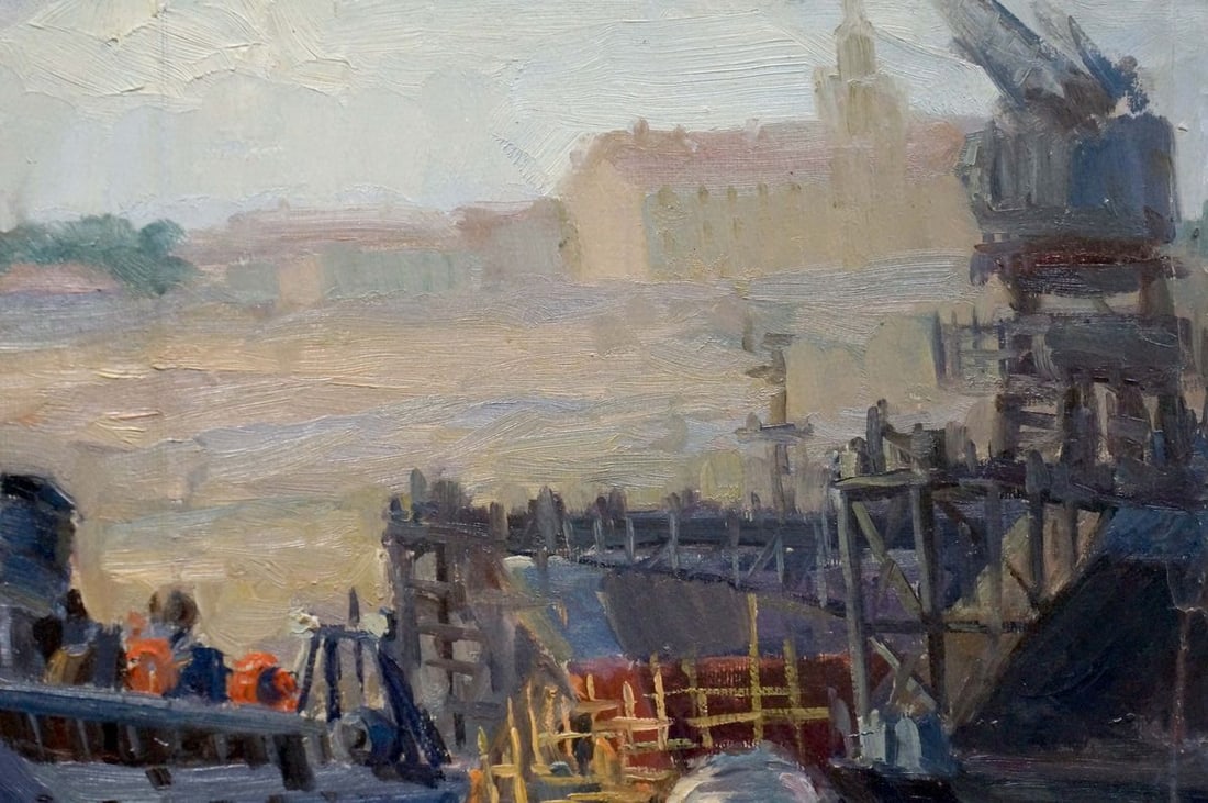 Oil painting Departure Kolomoitsev Petr Mikhailovich - 4