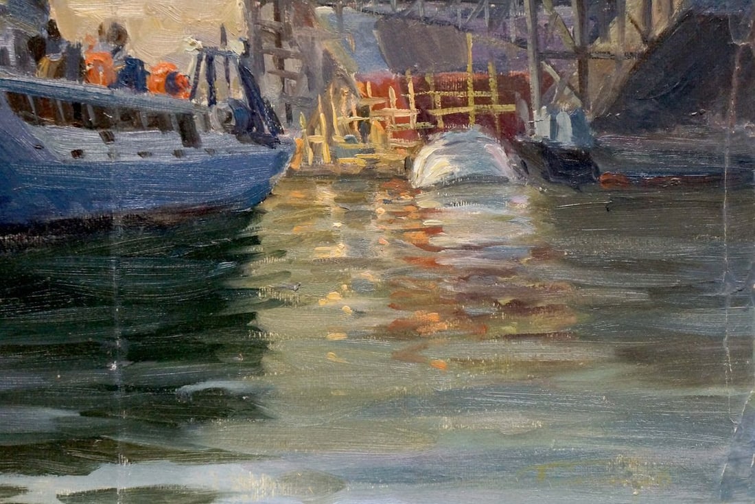 Oil painting Departure Kolomoitsev Petr Mikhailovich - 5