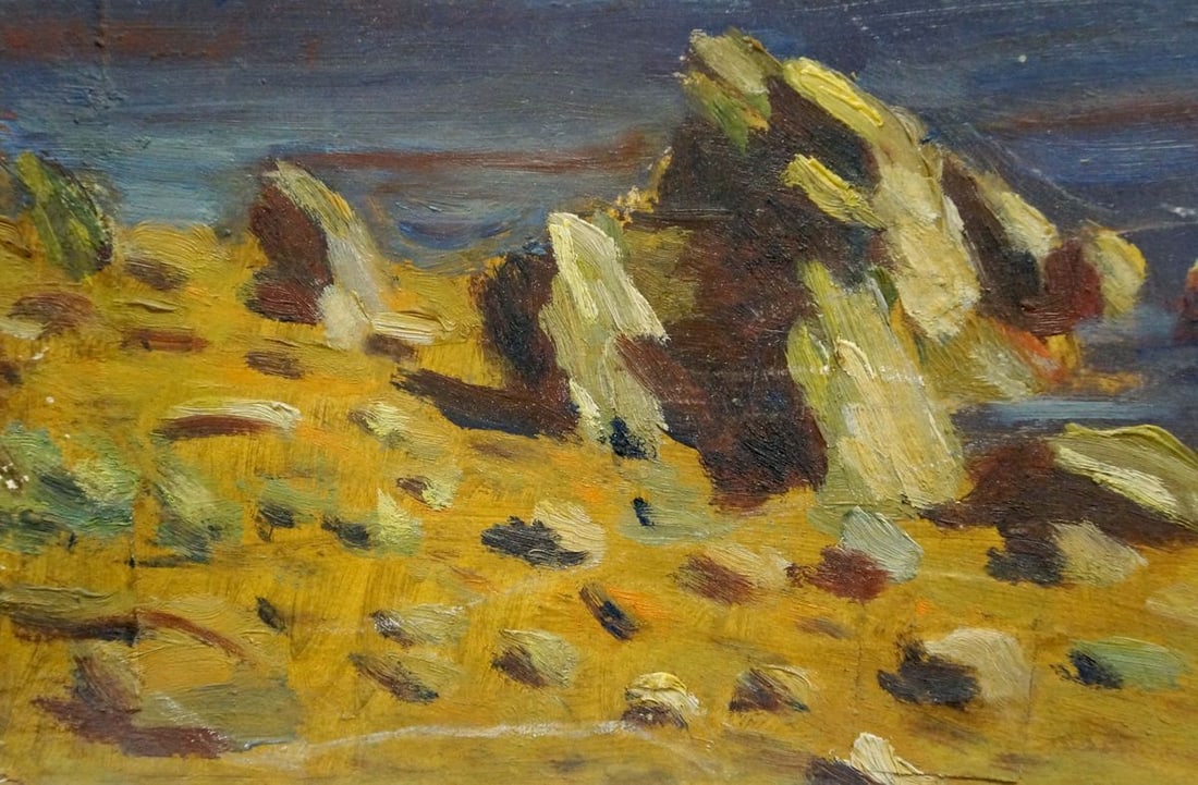 Oil painting Shore landscape - 2