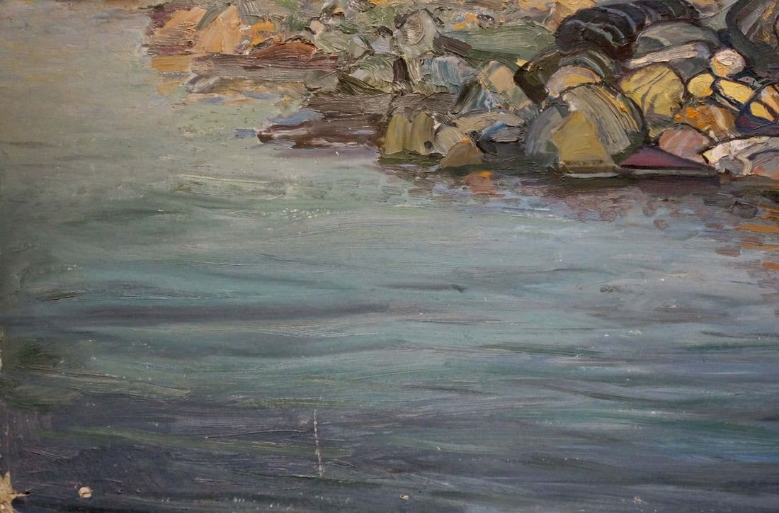 Oil painting On the shore - 2