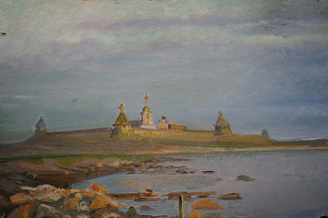 Oil painting On the shore - 3