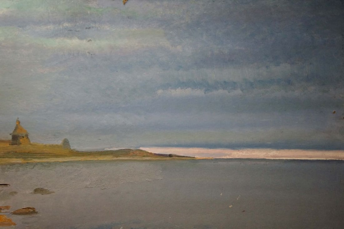 Oil painting On the shore - 4