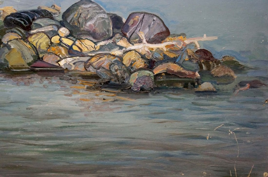 Oil painting On the shore - 5