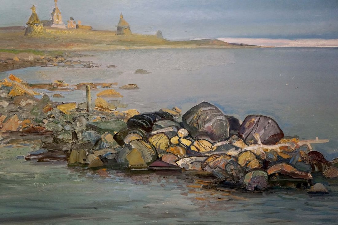 Oil painting On the shore - 6