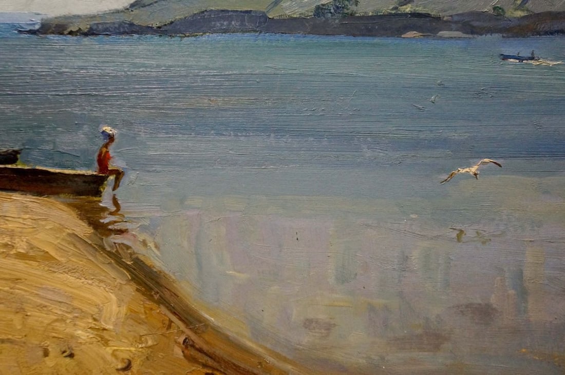 Oil painting Girl on the shore Petrov Georgy Petrovich - 6