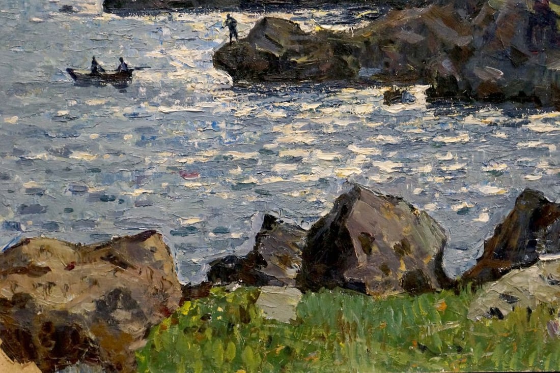 Oil painting People by the shore Konovalov Yuri Alexandrovich - 2