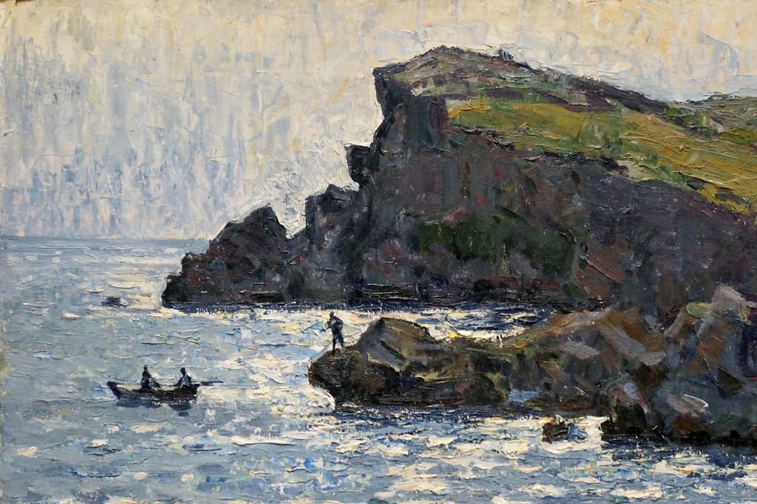 Oil painting People by the shore Konovalov Yuri Alexandrovich - 3