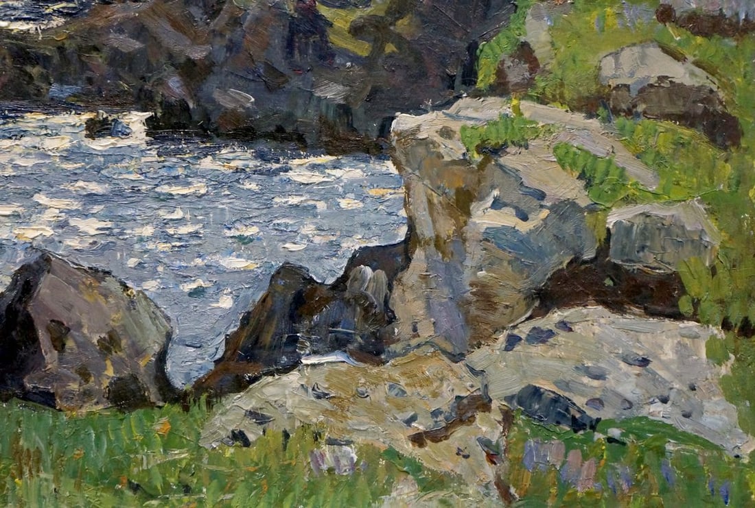 Oil painting People by the shore Konovalov Yuri Alexandrovich - 5