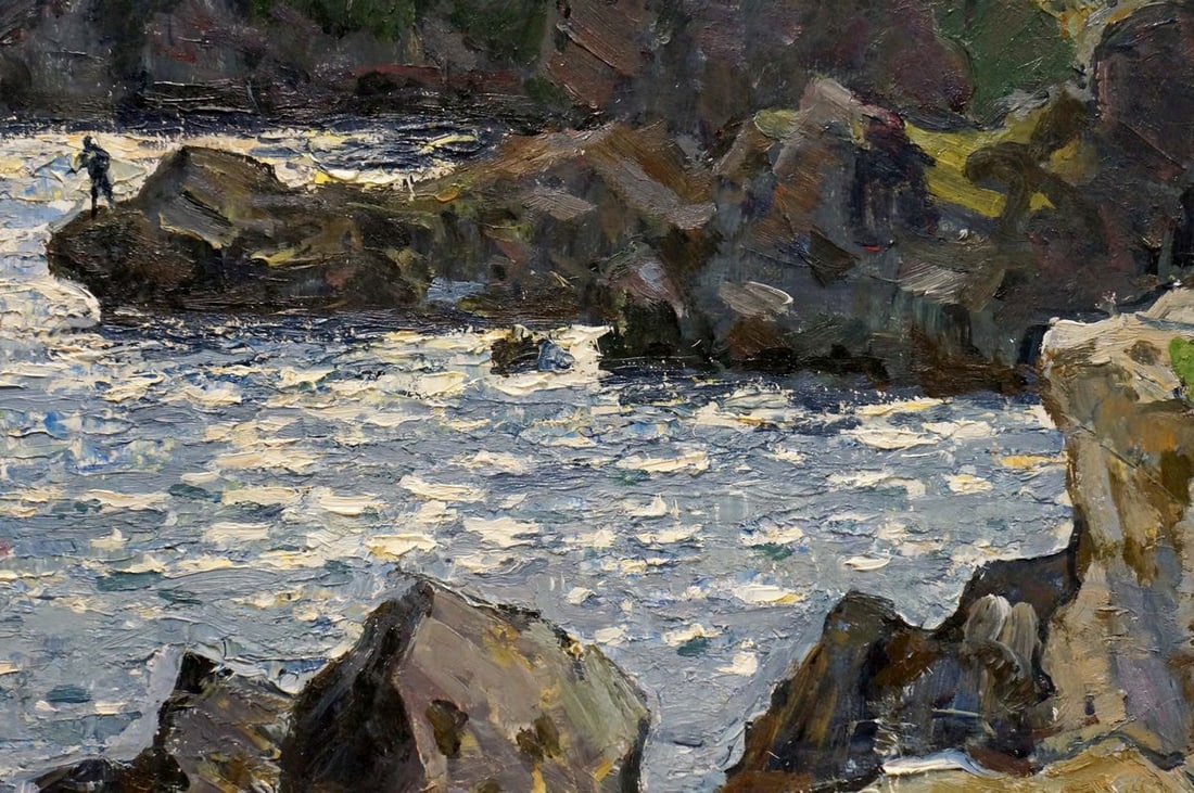 Oil painting People by the shore Konovalov Yuri Alexandrovich - 6