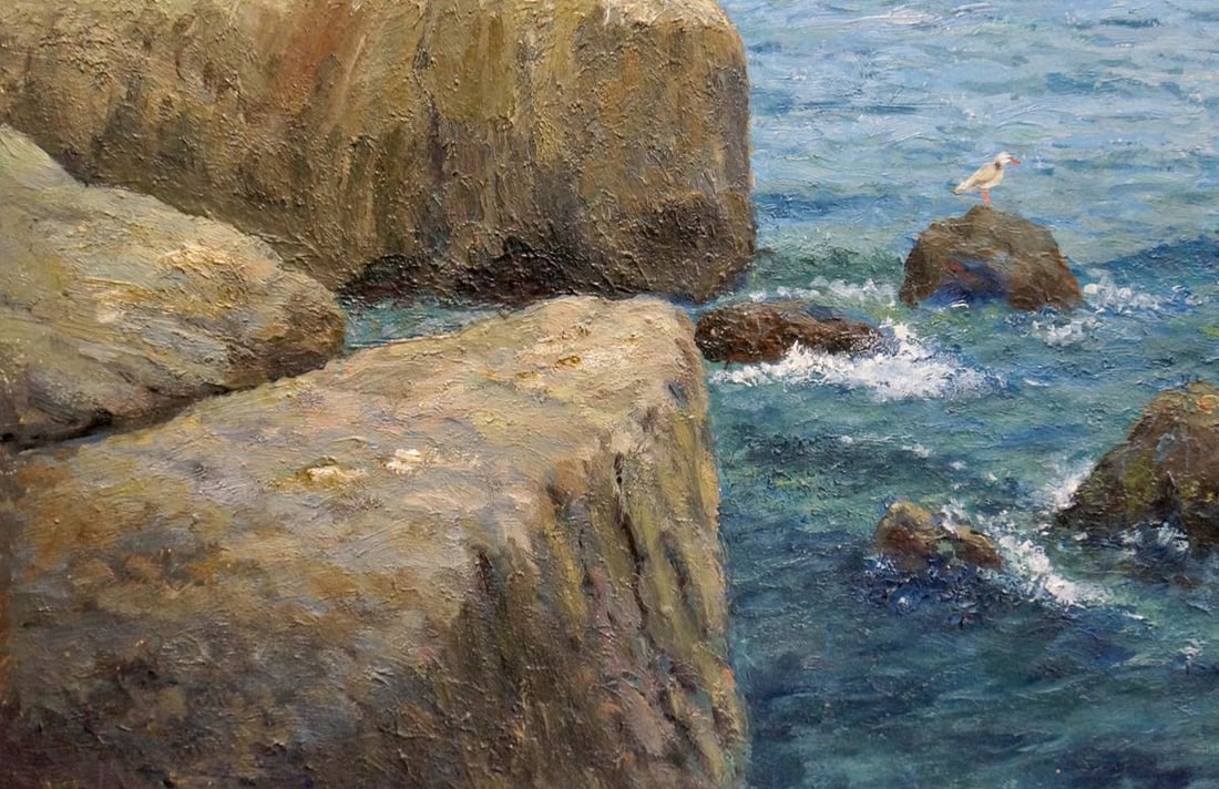 Oil painting Shore landscape Martynov Anatoly Vladimirovich - 2