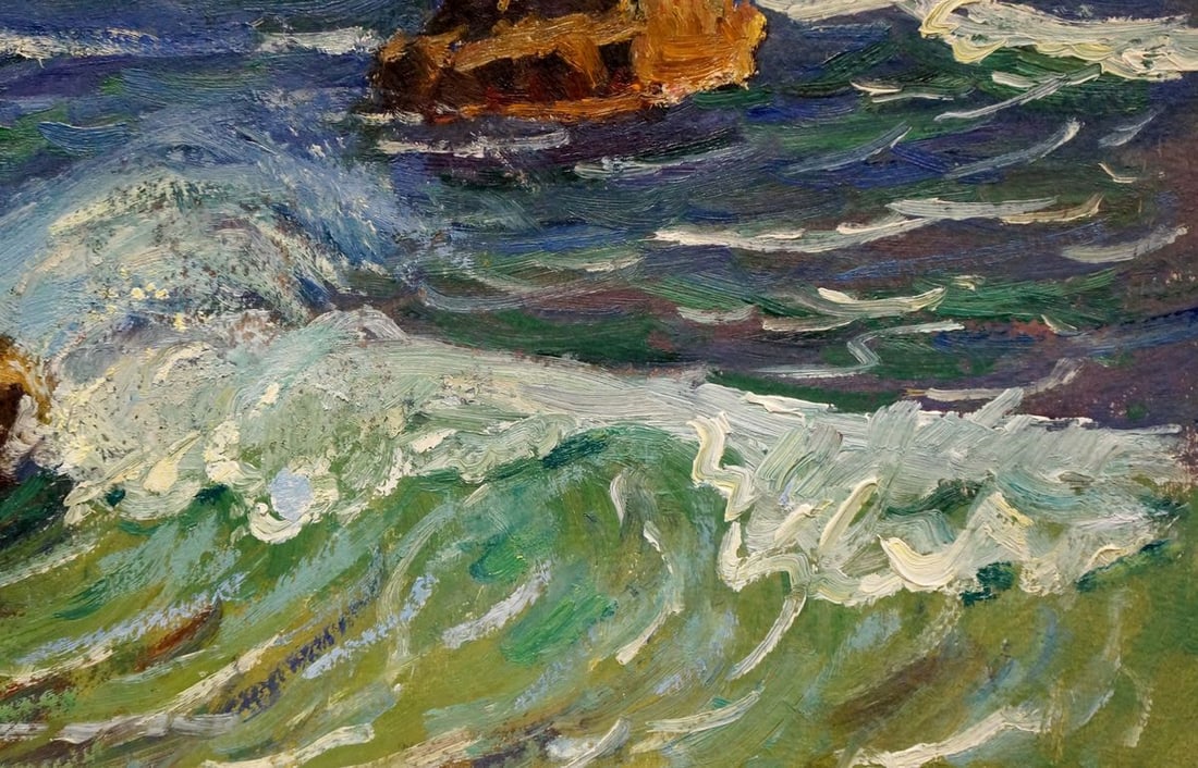 Oil painting Sea shore Gomolsky G.S. - 5