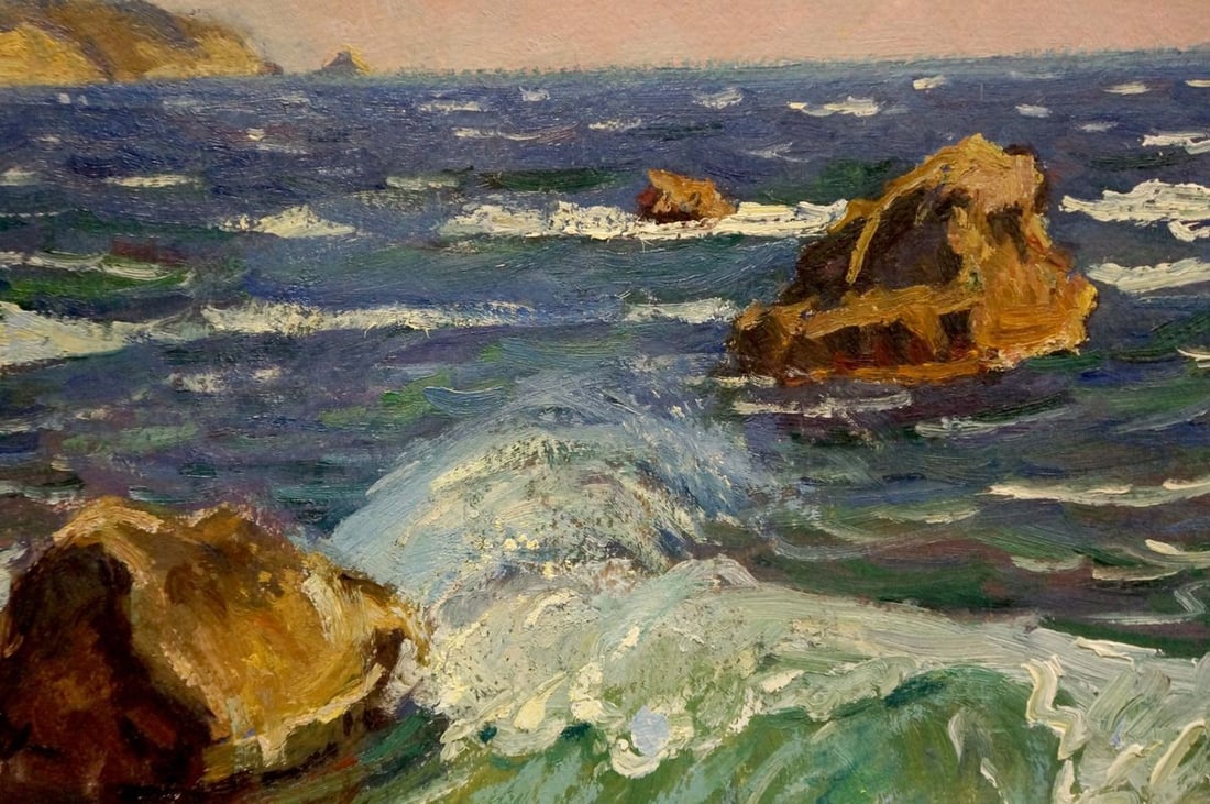 Oil painting Sea shore Gomolsky G.S. - 6