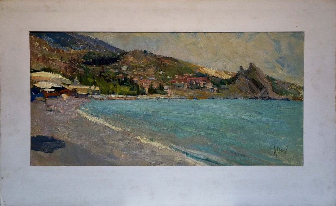 Oil painting Landscapes of Yalta Osipov Alexander Yakovlevich: Title: Oil painting Landscapes of Yalta Osipov Alexander Yakovlevich Description: No.Verns 489 *** ABOUT THIS PAINTING *** * TITLE: "Landscapes of Yalta" * ARTISTS: Osipov Alexander Yakovlevich * SIZE