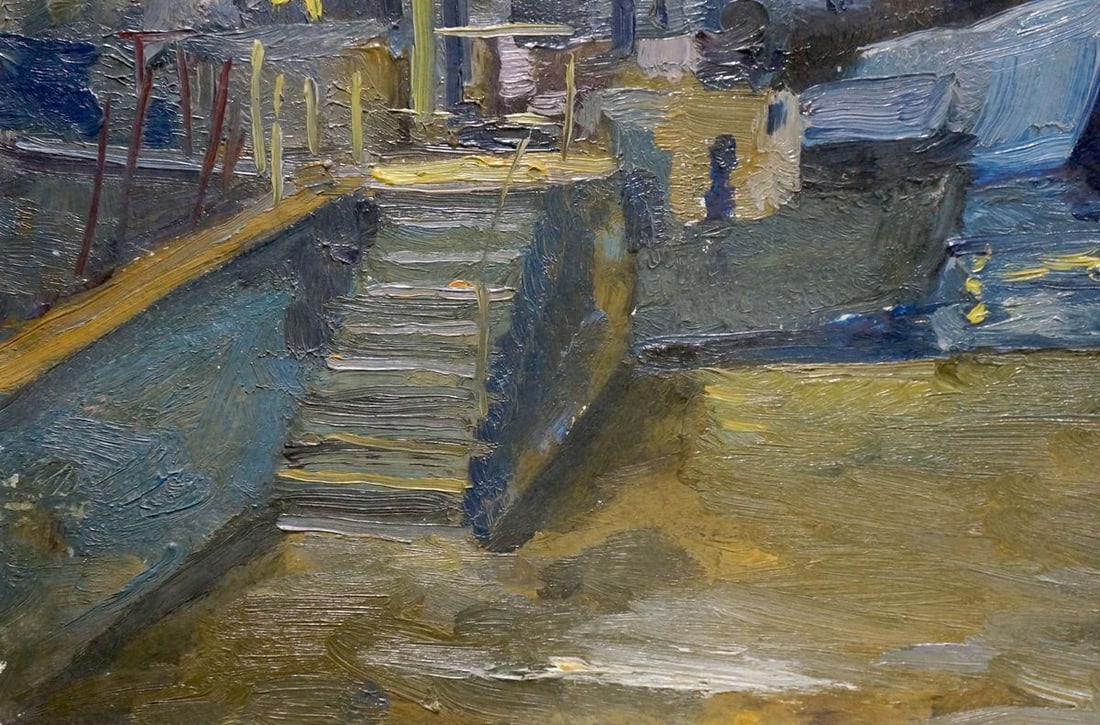 Oil painting Night landscape Mukhin Valery Petrovich - 2