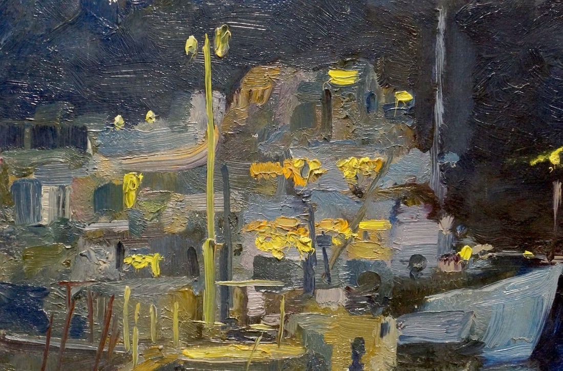 Oil painting Night landscape Mukhin Valery Petrovich - 3