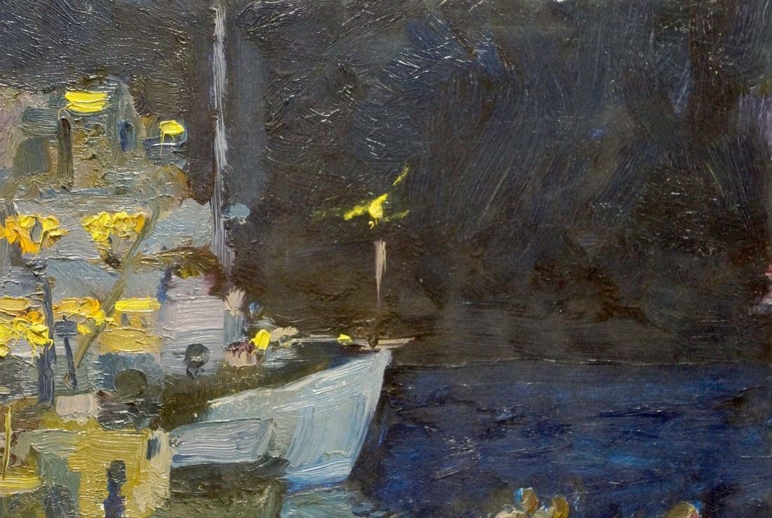 Oil painting Night landscape Mukhin Valery Petrovich - 4