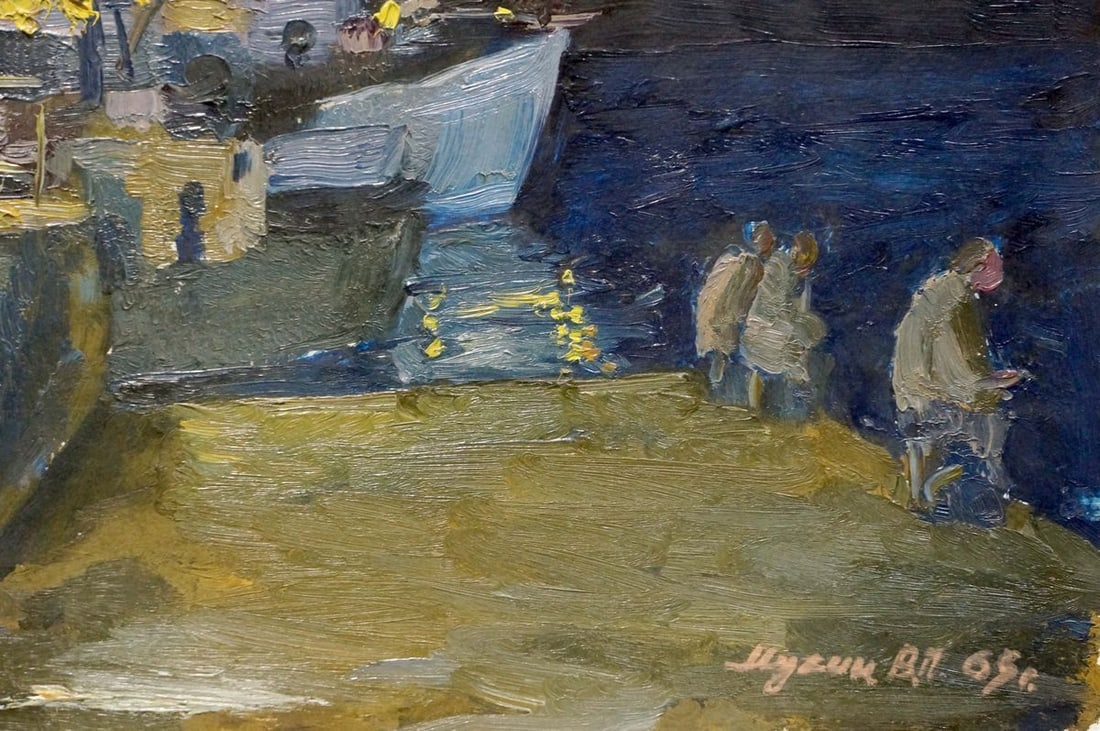 Oil painting Night landscape Mukhin Valery Petrovich - 5