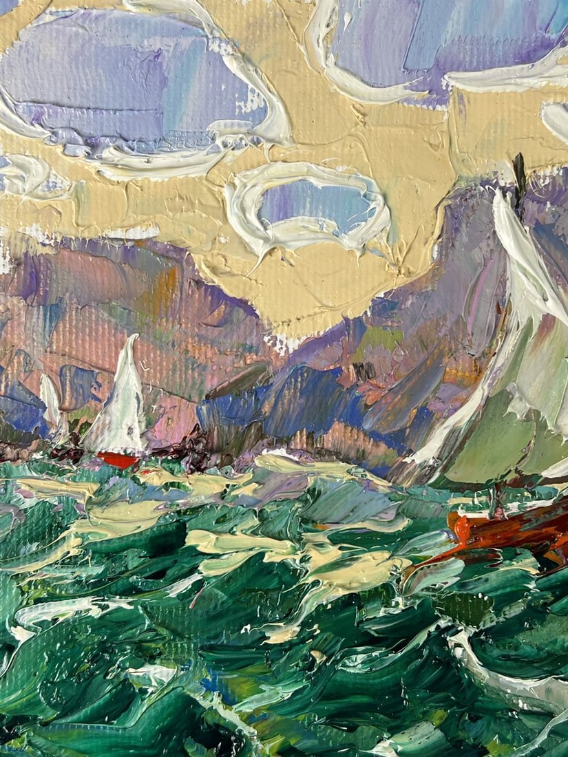 Oil painting Breeze in the sea Oleksiy Ivanyuk - 4