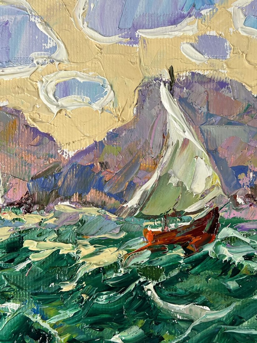 Oil painting Breeze in the sea Oleksiy Ivanyuk - 6