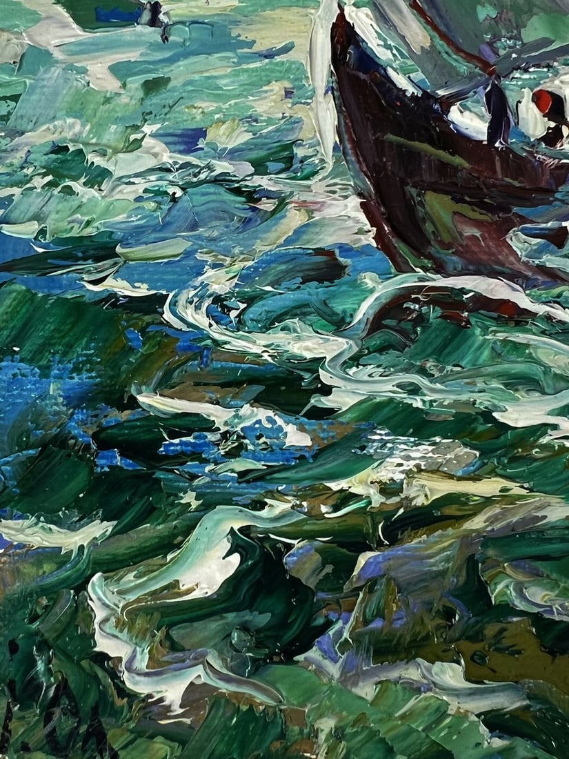 Oil painting Under Sail at Sea Oleksiy Ivanyuk - 5