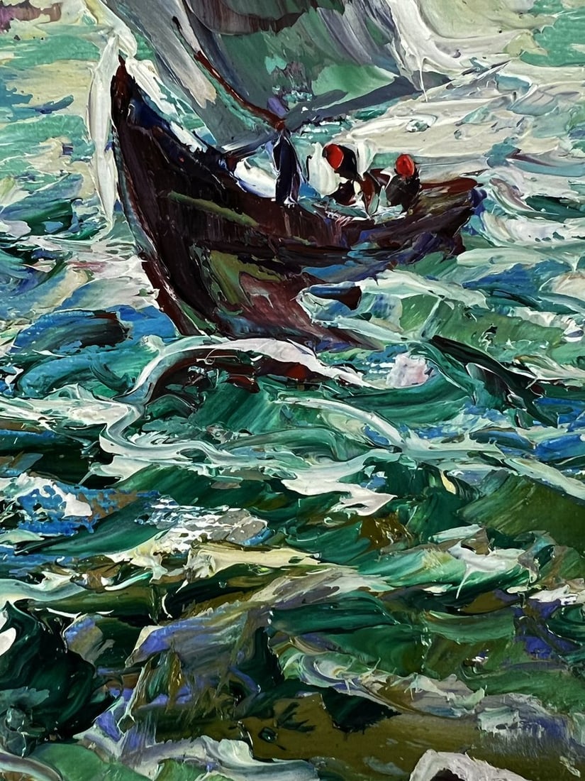 Oil painting Under Sail at Sea Oleksiy Ivanyuk - 7