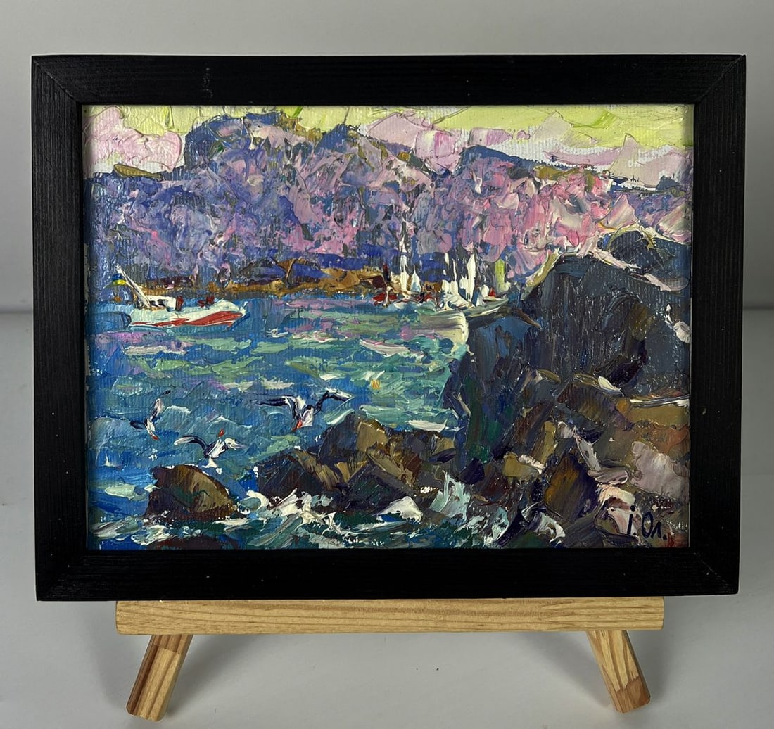 Oil painting Morning on the Coast Oleksiy Ivanyuk: Title: Oil painting Morning on the Coast Oleksiy Ivanyuk Description: No.AAA6161*** ABOUT THIS PAINTING **** TITLE: "Morning on the Coast"* ARTISTS: Oleksiy Ivanyuk* SIZE: 15x20 cm/5.90x7.87 inches'* 
