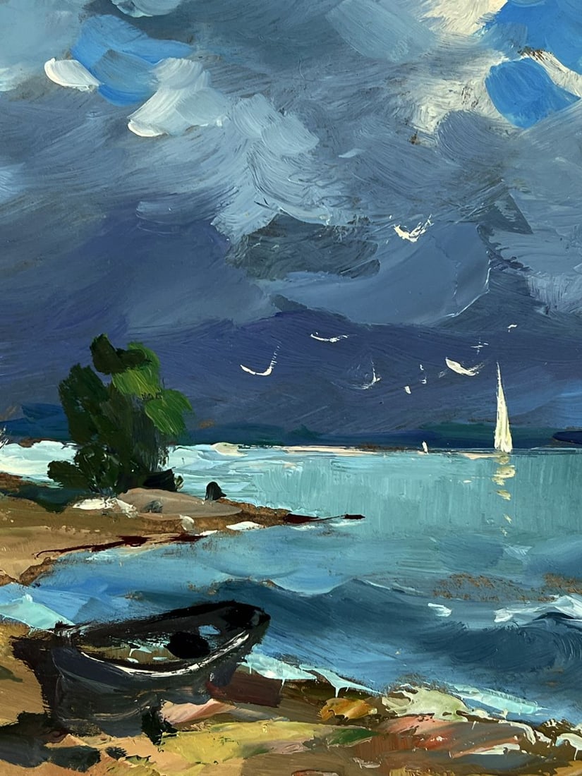 Oil painting Sea Tide Before the Storm Yuriy Suprunchuk - 7