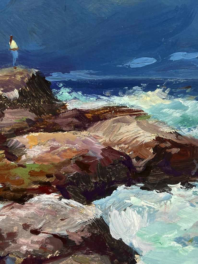 Oil painting Stormy Sea Waves Yuriy Suprunchuk - 7