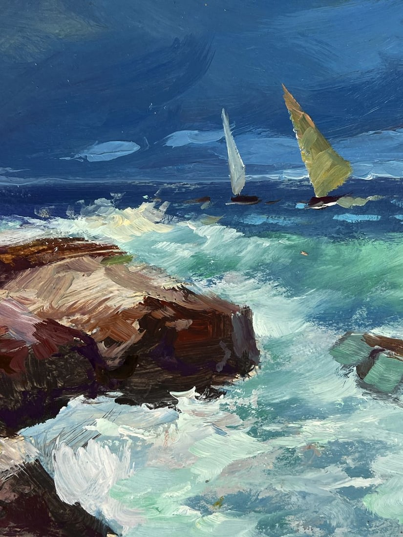 Oil painting Stormy Sea Waves Yuriy Suprunchuk - 9