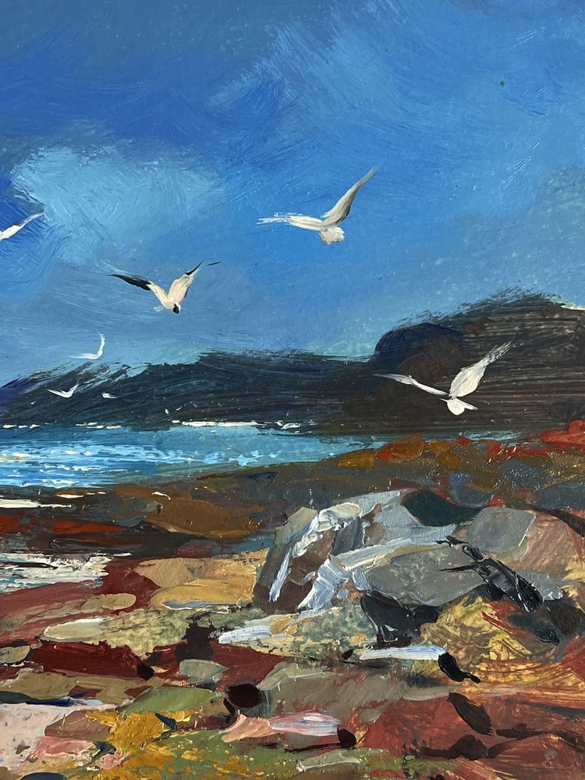 Oil painting Seagulls over the Sea Yuriy Suprunchuk - 10