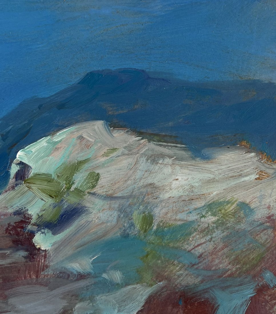 Oil painting A boat on the rocky seashore Yuriy Suprunchuk - 4
