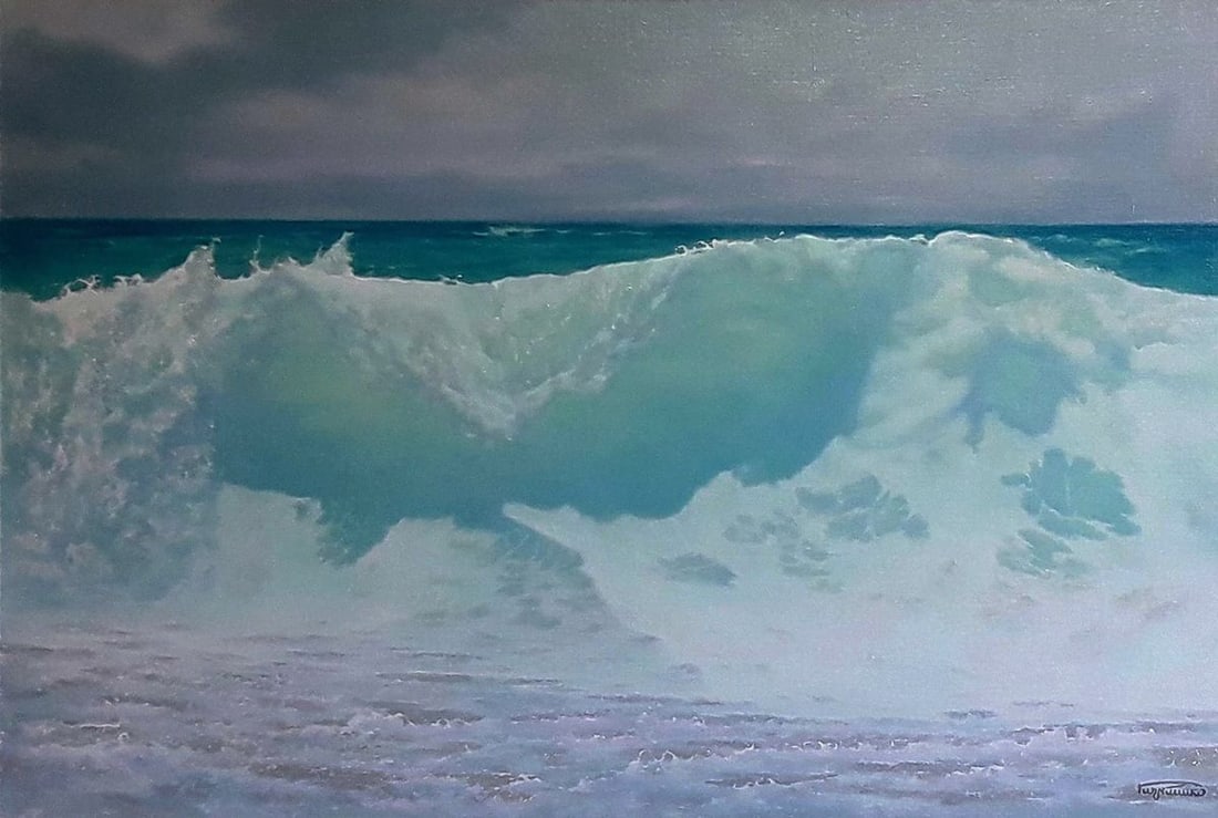 Oil painting The magic of sea waves Vasily Korkishko (1 of 6)