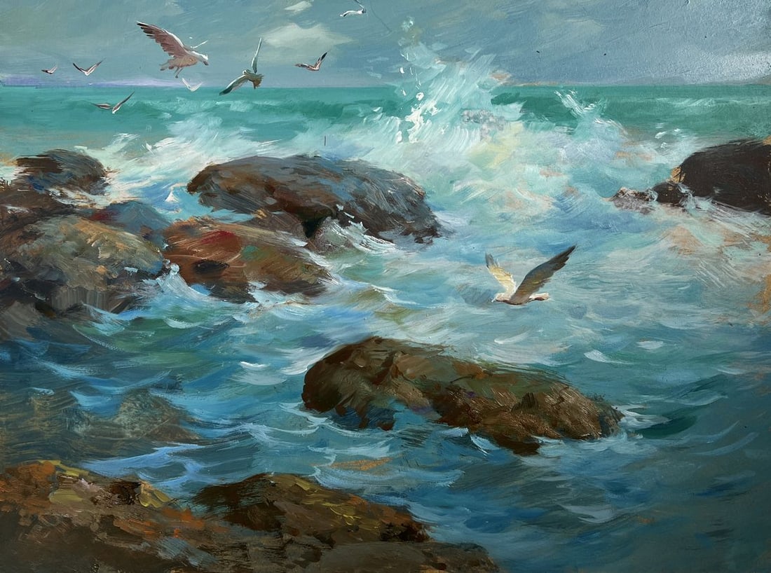 Oil painting Song of the waves and wind Yuriy Suprunchuk - 3