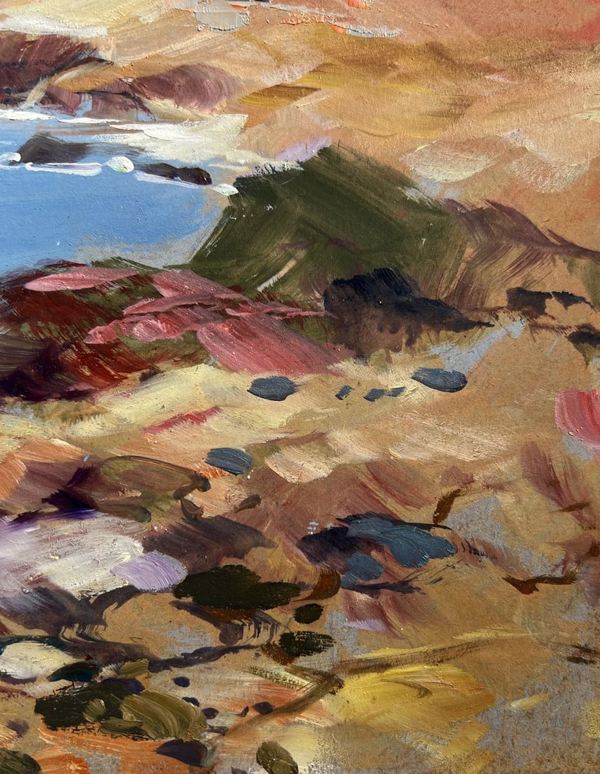 Oil painting Sea and village coziness Yuriy Suprunchuk - 9