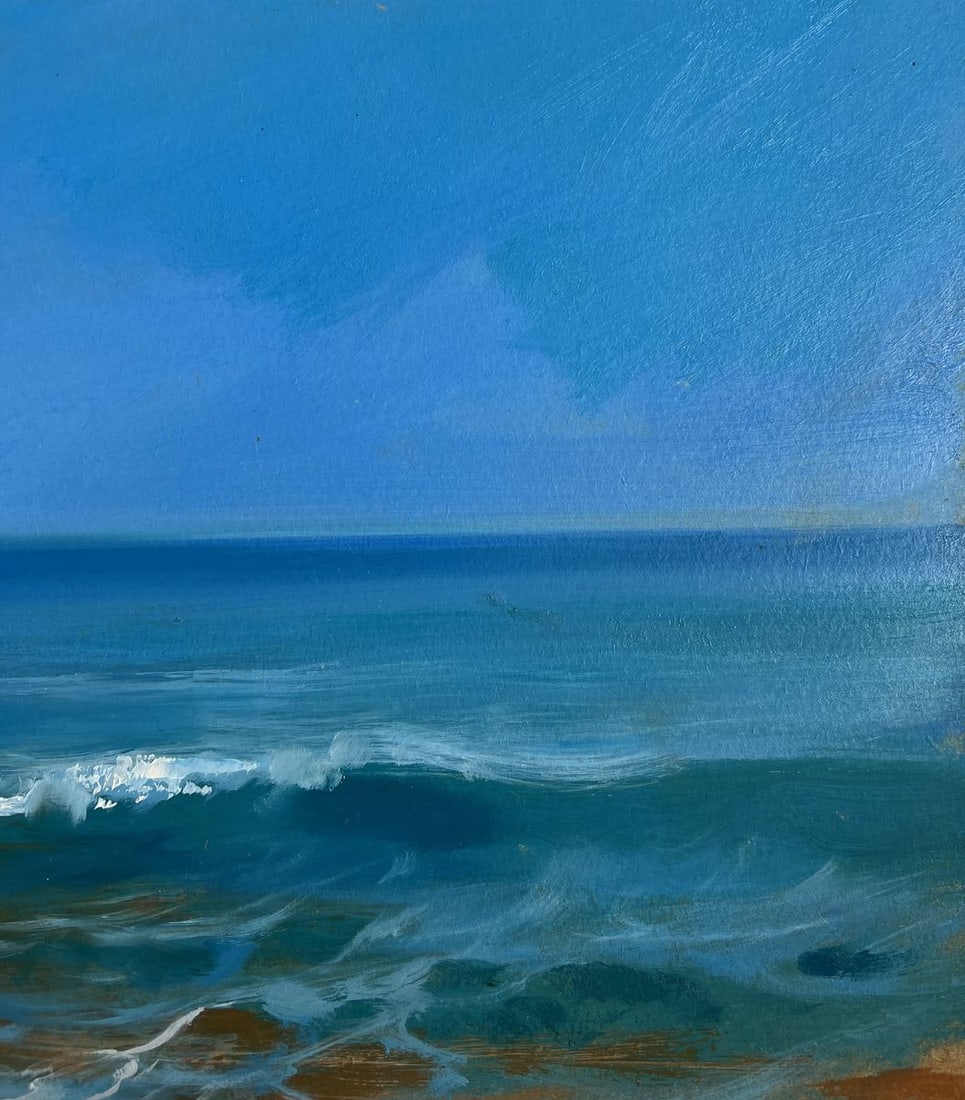 Oil painting Sounds of birds and sea waves Yuriy Suprunchuk - 4