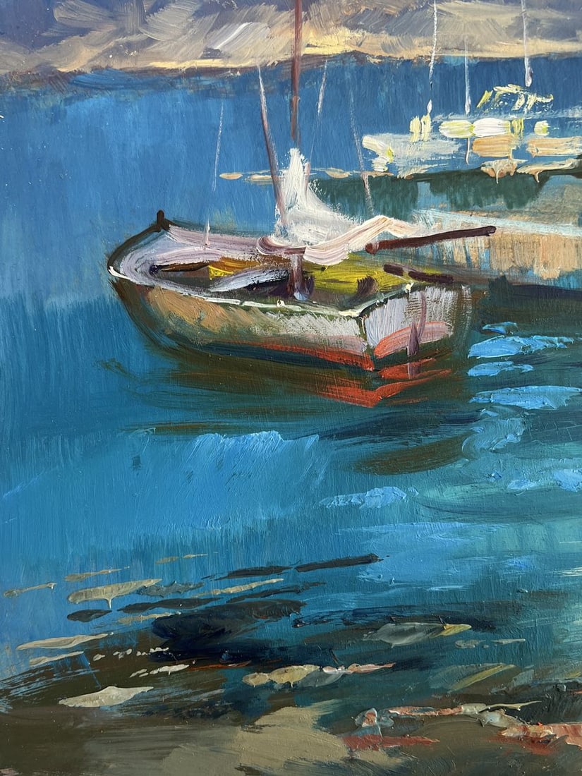 Oil painting Waiting for the tide Yuriy Suprunchuk - 7