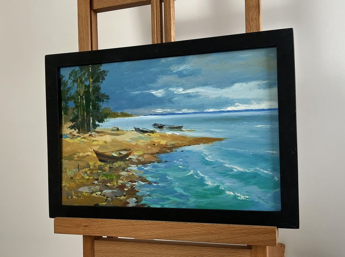 Oil painting The call of distant waves Yuriy Suprunchuk - 2