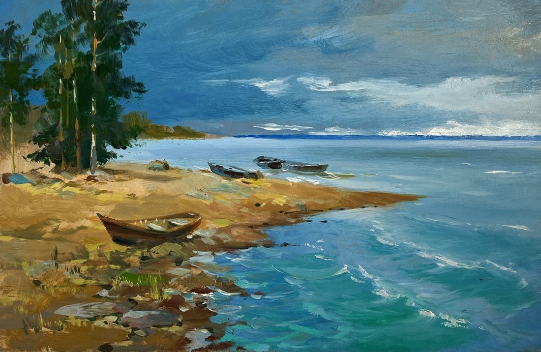 Oil painting The call of distant waves Yuriy Suprunchuk - 3