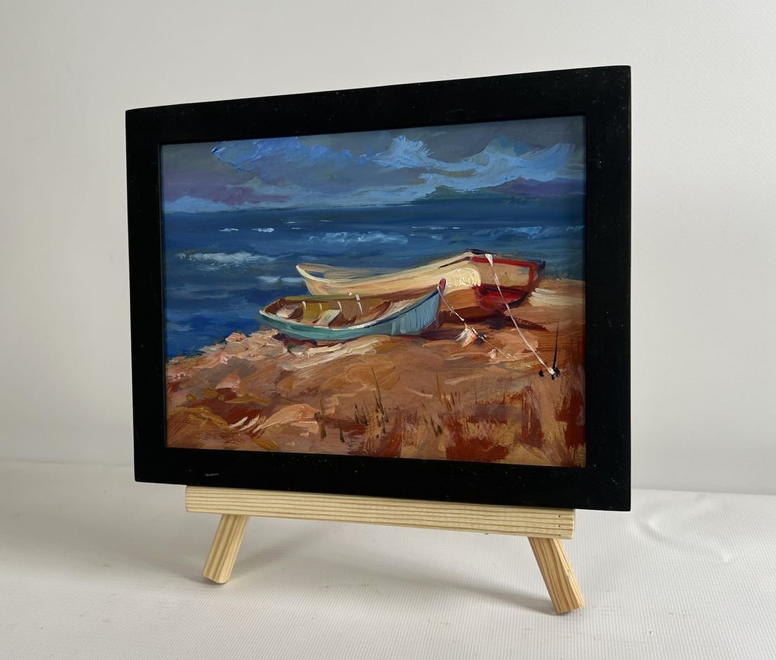 Oil painting Calm evening sea Yuriy Suprunchuk - 2