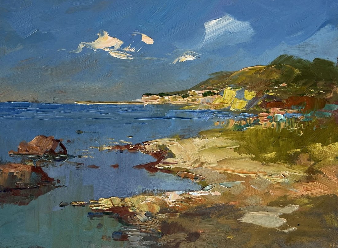 Oil painting The quiet breath of the sea Yuriy Suprunchuk - 3