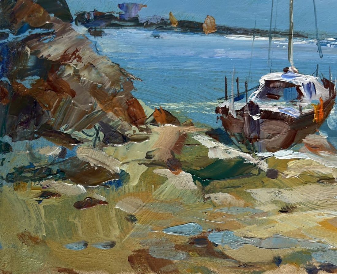 Oil painting Preparing for a sea voyage Yuriy Suprunchuk - 4
