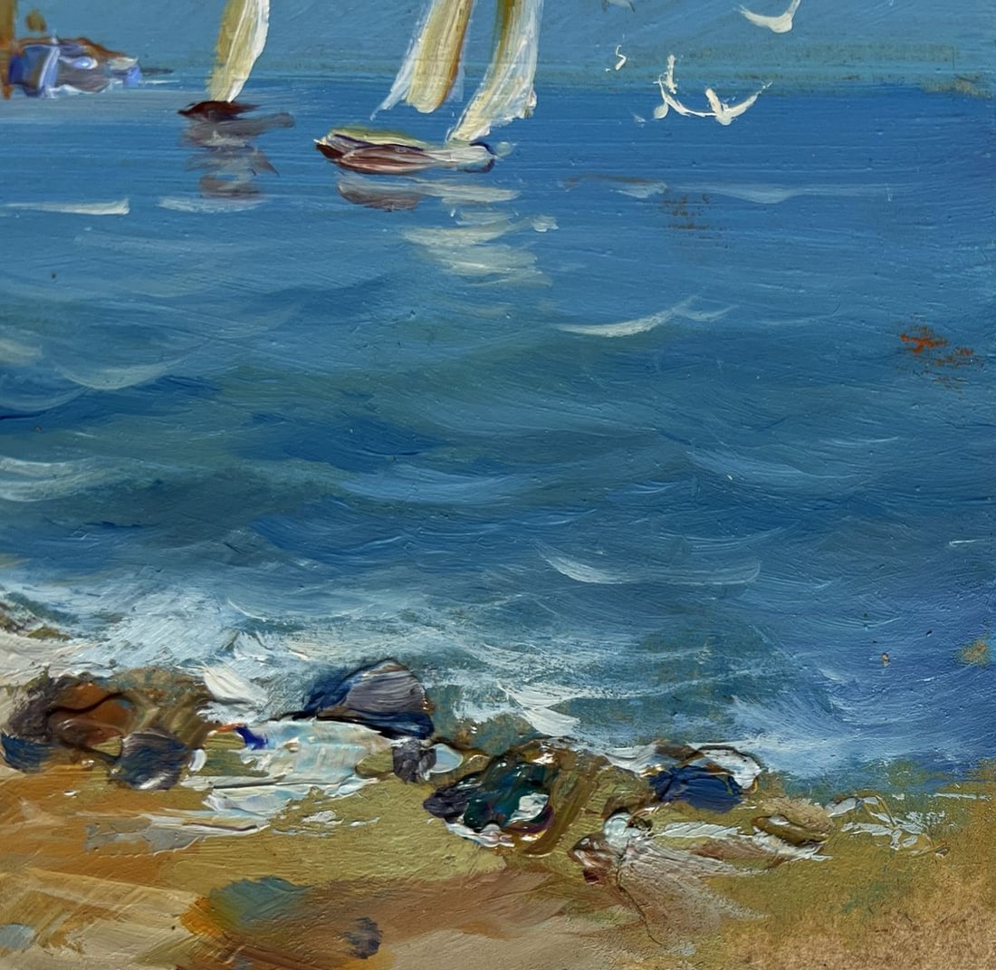 Oil painting Preparing for a sea voyage Yuriy Suprunchuk - 7