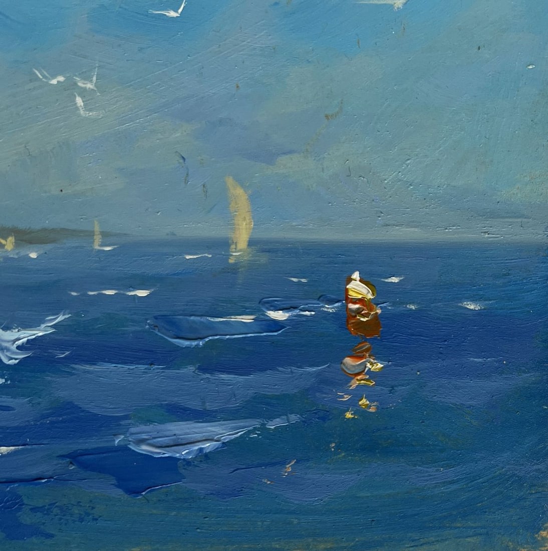 Oil painting Sea voyage and the sound of birds Yuriy Suprunchuk - 4