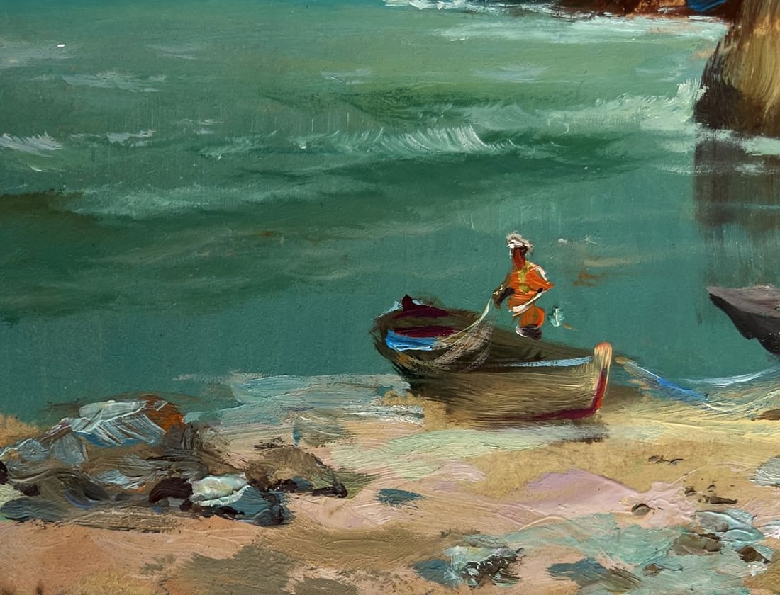 Oil painting Great day to go fishing Yuriy Suprunchuk - 7