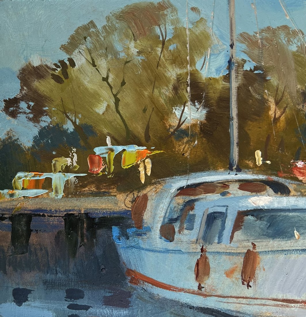Oil painting Summer Yacht Club Yuriy Suprunchuk - 7